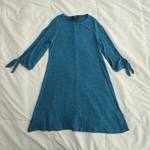 Turquoise Knit Dress